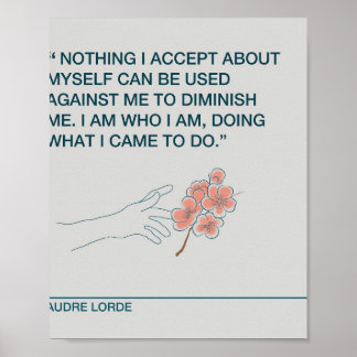 Accept Yourself Audre Lorde Poster