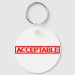 Acceptable Stamp Keychain