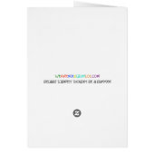 'Acceptance and CAFFEINE' Funny Sobriety Card (Back)