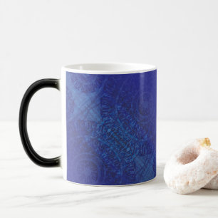 Acceptance Blue Indigo Violet Boho Medallions Color Morph Mug