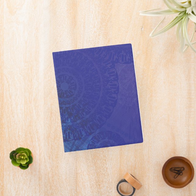 Acceptance | Blue Indigo Violet Boho Medallions Mini Binder (InSitu)