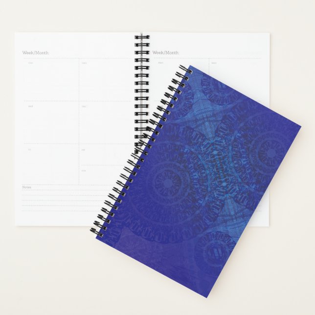 Acceptance | Blue Indigo Violet Boho Medallions Planner (Display)
