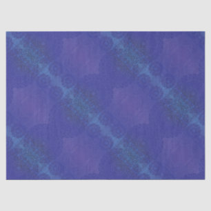 Acceptance Blue Indigo Violet Boho Medallions Tissue Paper
