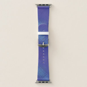 Acceptance   Blue Indigo Violet Shibori Pattern Apple Watch Band