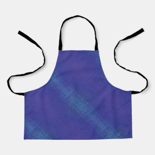 Acceptance Blue Indigo Violet Shibori Pattern Apron