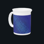 Acceptance | Blue Indigo Violet Shibori Pattern Beverage Pitcher<br><div class="desc">Focused meditation patterns for mindful personal growth, mental clarity, energy healing, and spiritual enlightenment. Our meditation medallions and corresponding artwork are made with motifs specific to words and phrases to help focus and guide your personal growth and spiritual journey. This artwork is 6 of 6 textured pattern designs that represent...</div>