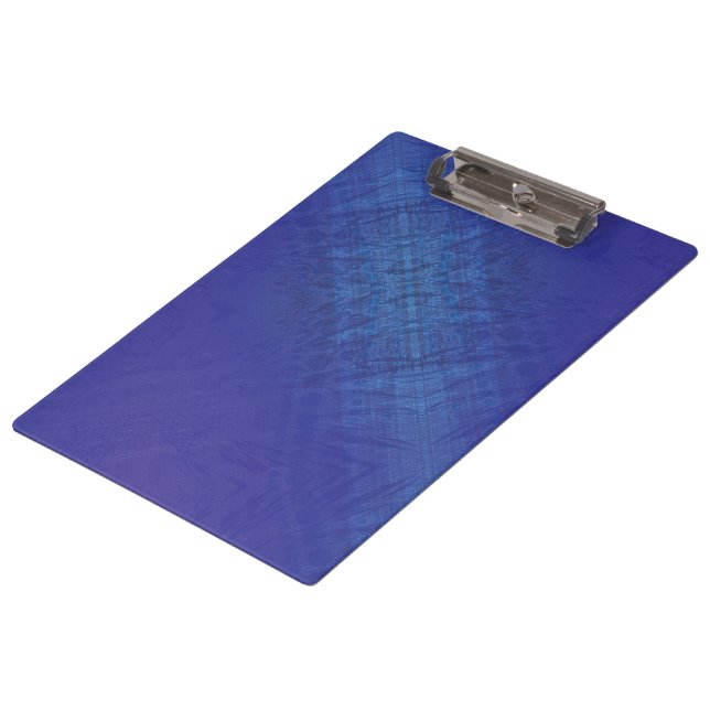Acceptance | Blue Indigo Violet Shibori Pattern Clipboard (Angled)