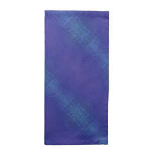Acceptance Blue Indigo Violet Shibori Pattern Cloth Napkin