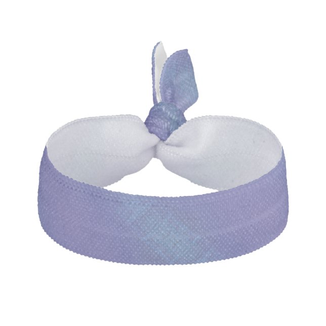 Acceptance | Blue Indigo Violet Shibori Pattern Elastic Hair Tie (Front)