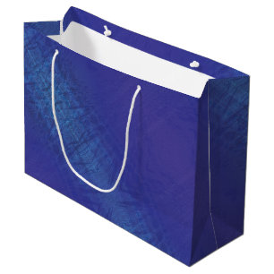 Acceptance Blue Indigo Violet Shibori Pattern Large Gift Bag