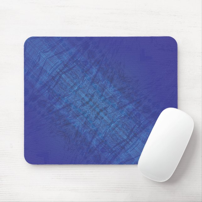 Acceptance | Blue Indigo Violet Shibori Pattern Mouse Pad (With Mouse)