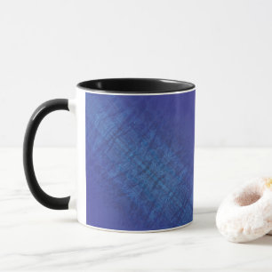 Acceptance Blue Indigo Violet Shibori Pattern Mug