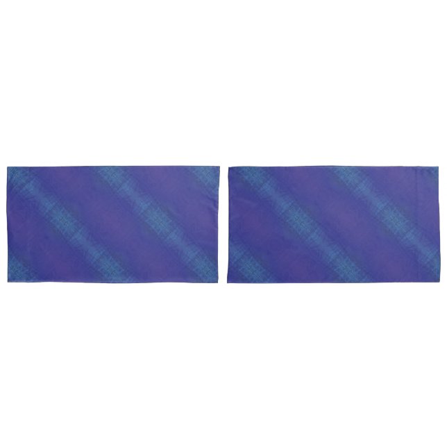 Acceptance | Blue Indigo Violet Shibori Pattern Pillow Case (Front-Set)