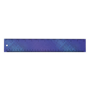 Acceptance Blue Indigo Violet Shibori Pattern Ruler