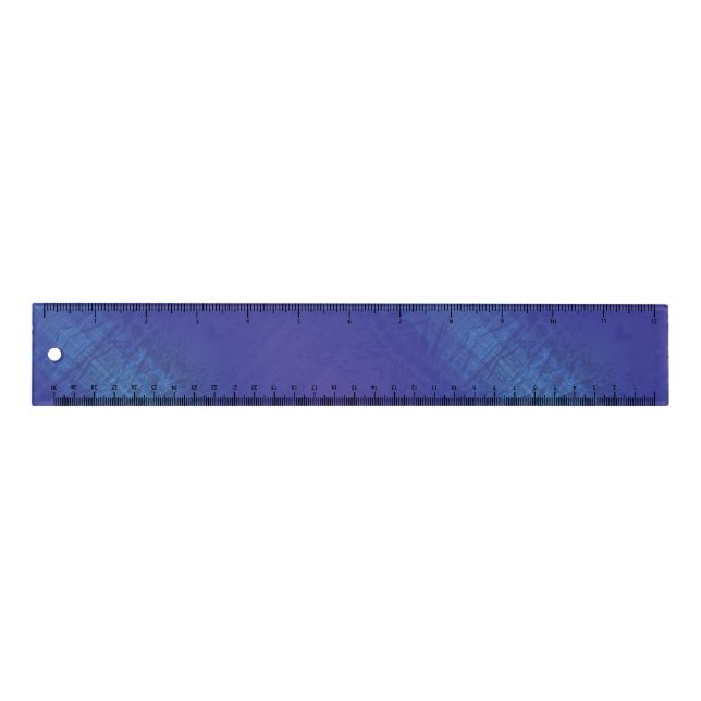 Acceptance | Blue Indigo Violet Shibori Pattern Ruler (Front)