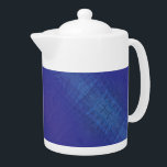 Acceptance | Blue Indigo Violet Shibori Pattern Teapot<br><div class="desc">Focused meditation patterns for mindful personal growth, mental clarity, energy healing, and spiritual enlightenment. Our meditation medallions and corresponding artwork are made with motifs specific to words and phrases to help focus and guide your personal growth and spiritual journey. This artwork is 6 of 6 textured pattern designs that represent...</div>