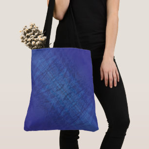 Acceptance Blue Indigo Violet Shibori Pattern Tote Bag