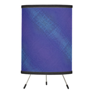 Acceptance Blue Indigo Violet Shibori Pattern Tripod Lamp