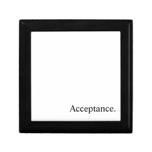 Acceptance. - Clean Black and White Text Box
