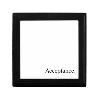 Acceptance. - Clean Black and White Text Box
