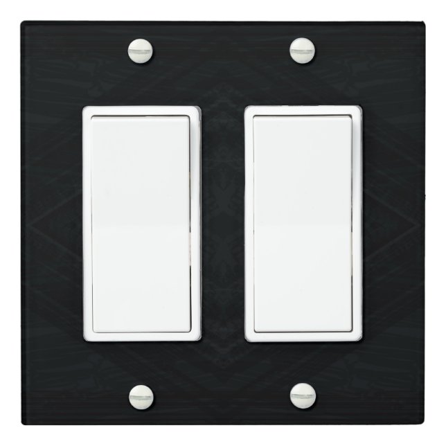 Acceptance | Dark Abstract Texture Light Switch Cover (In Situ)