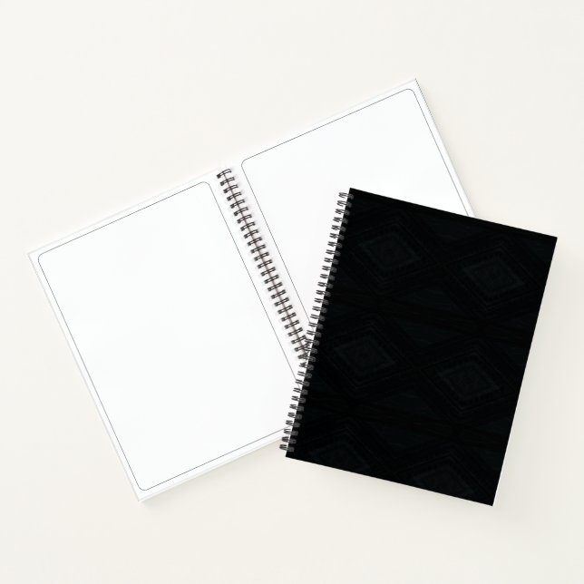 Acceptance | Dark Abstract Texture Notebook (Inside)