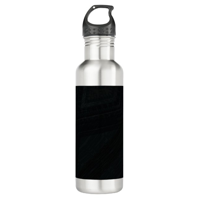 Acceptance | Dark Abstract Texture Stainless Steel Water Bottle (Front)