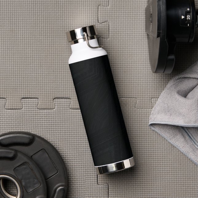 Acceptance | Dark Abstract Texture Water Bottle (Gym)