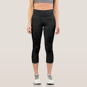 Acceptance   Dark Boho Texture Capri Leggings