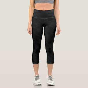 Acceptance   Dark Eclectic Texture Capri Leggings