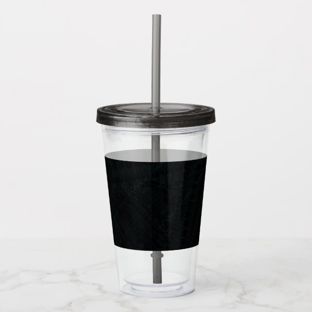 Acceptance | Dark Geometric Texture Acrylic Tumbler (Front)