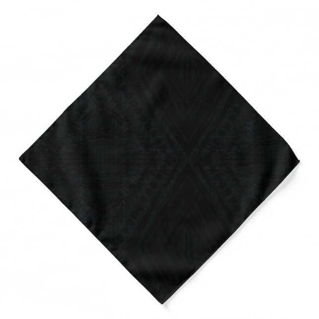 Acceptance | Dark Geometric Texture Bandana (Front)