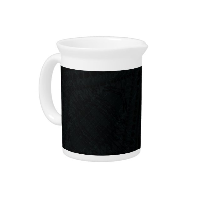 Acceptance | Dark Geometric Texture Beverage Pitcher (Left)
