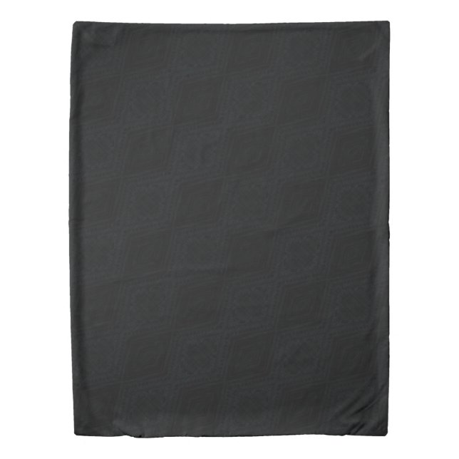 Acceptance | Dark Geometric Texture Duvet Cover (Front)
