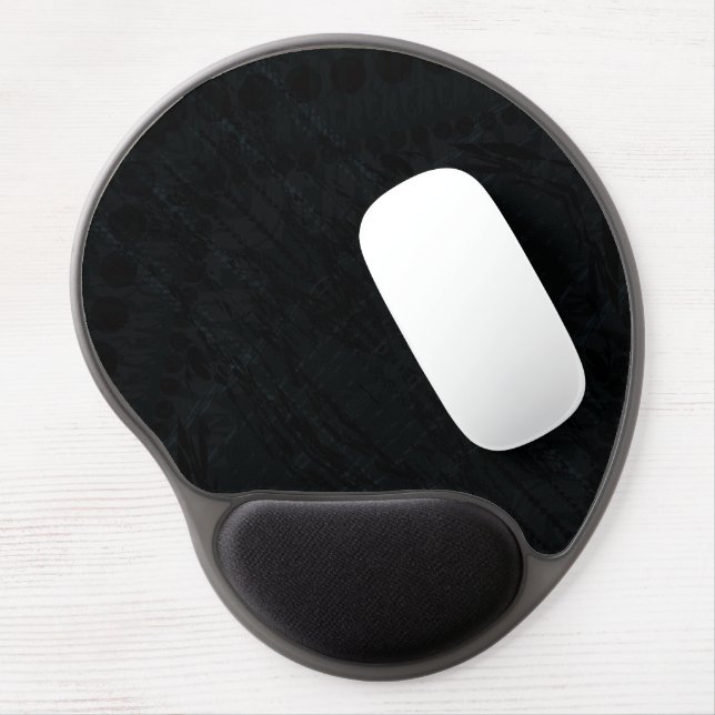 Acceptance | Dark Geometric Texture Gel Mouse Pad (Left Side)