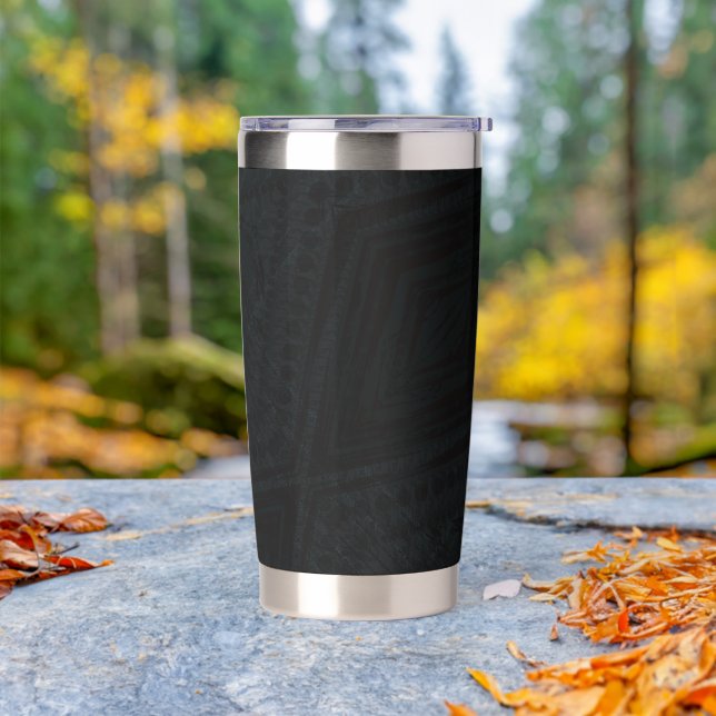 Acceptance | Dark Geometric Texture Insulated Tumbler (Outdoor)