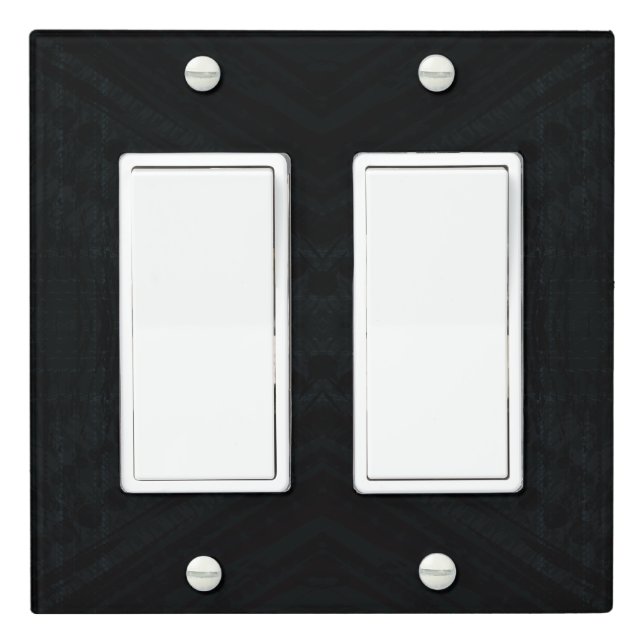 Acceptance | Dark Geometric Texture Light Switch Cover (In Situ)