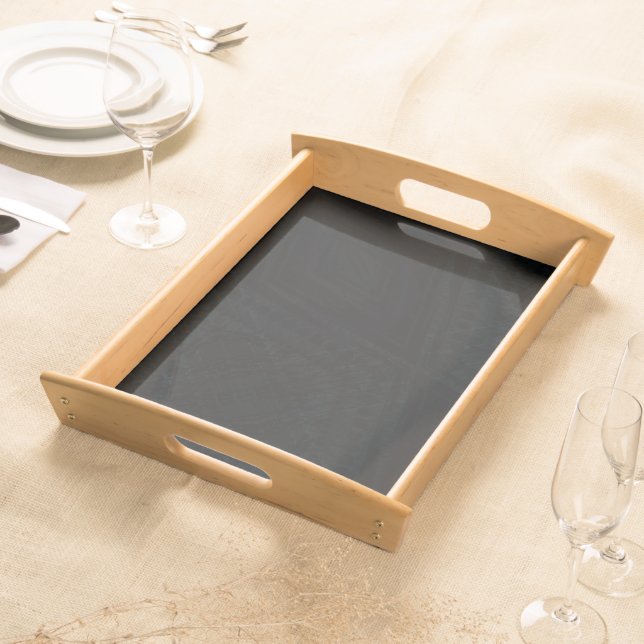Acceptance | Dark Geometric Texture Serving Tray (Front)