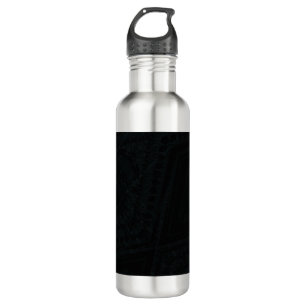 Acceptance Dark Geometric Texture Stainless Steel Water Bottle