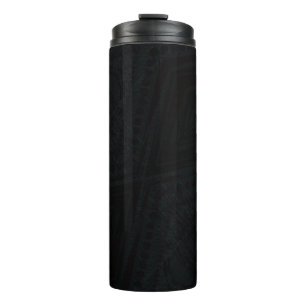 Acceptance Dark Geometric Texture Thermal Tumbler