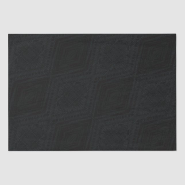Acceptance | Dark Geometric Texture Tissue Paper (Front)