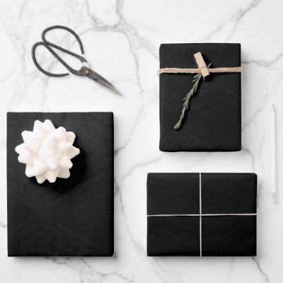 Acceptance | Dark Geometric Texture Wrapping Paper Sheets