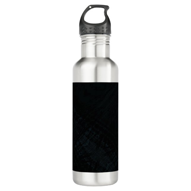 Acceptance | Dark Shibori Texture Stainless Steel Water Bottle (Front)