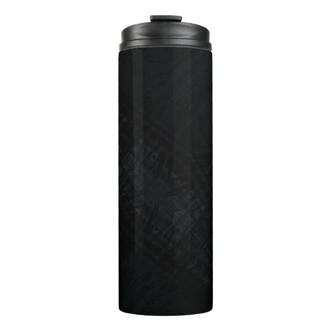 Acceptance | Dark Shibori Texture Thermal Tumbler (Front)