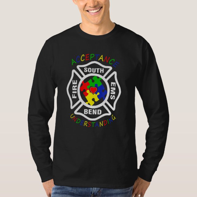 Acceptance Fire South Ems Bend Understanding Puzzl T-Shirt (Front)