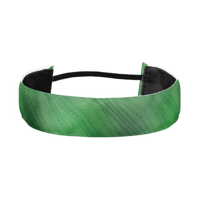 Acceptance | Green Eclectic Boho Pattern Athletic Headband (Front)