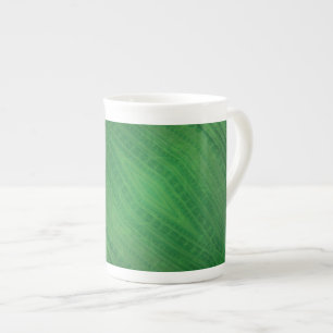 Acceptance Green Eclectic Boho Pattern Bone China Mug