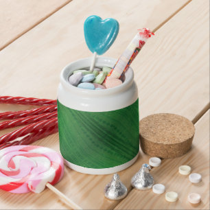 Acceptance Green Eclectic Boho Pattern Candy Jar