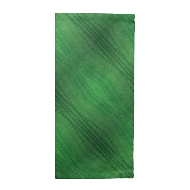 Acceptance | Green Eclectic Boho Pattern Cloth Napkin (Half Fold)
