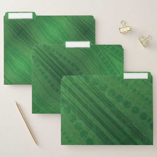 Acceptance | Green Eclectic Boho Pattern File Folder (Set)
